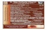 St. Rita Catholic Church€¦ · debido a tus pecados, de acuerdo con tu fervor. 7. Participando con devoción en la Santa Misa, rendimos a la humanidad sagrada de Nuestro Señor