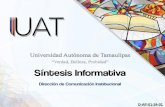 Presentación de PowerPoint - Universidad Autonoma de ...cecom.uat.edu.mx/si/si-03-06-2019-prensa.pdfEn 10 que respecta a la UAT, la Secretaria de Extensión y Difusión, que dirige