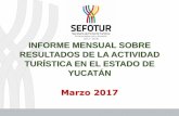 Presentación de PowerPoint - Gobierno del Estado de Yucatán€¦ · 2. Ocupación Hotelera en la Ciudad de Mérida (Acumulado) •Durante el periodo enero-marzo de 2017, el acumulado