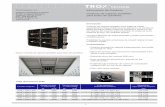 TROX España, S.A. Información de Producto · v= 0,25 m/seg Caudal nominal v= 0,35 m/seg nº de módulos y dimensiones módulos Dimesiones cajón paso de lámpara l/s m3/h l/s m3/h