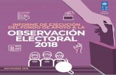 FONDO DE APOYO A LA OBSERVACIÓN ELECTORAL ......Acreditación de las y los Observadores Electorales 2018 del INE y el informe parcial que presenta la Coordinación de Asuntos Internacio