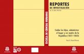 REPORTES · 2017-10-11 · REPORTES DE INVESTIGACIÓN Universidad del Rosario Escuela de Ciencias Humanas Universidad del Rosario Escuela de Ciencias Humanas Cuidar los hijos, administrar