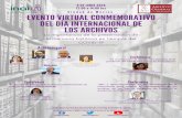 9 de junio de 2020 - gob.mx · 2020-06-05 · Evento virtual conmemorativo del Día Internacional de los Archivos” 9 de junio de 2020 V.f 1 *Programa sujeto a cambios. Nota: Evento