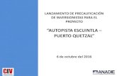 Presentación de PowerPoint - CMIC · ANADIE e ICE. Autopista Escuintla Puerto Quetzal ... permita la fiscalización y control de cobro, garantizando la transparencia de sus operaciones.