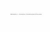Módulo I: Gestión Ambiental Escolar€¦ · Módulo II: Gestión Ambiental de los Residuos Sólidos . Módulo III: Gestión Ambiental del Agua . Módulo IV: Gestión Ambiental del