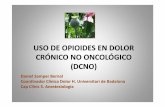 USO DE OPIOIDES EN DOLOR CRÓNICO NO ONCOLÓGICO (DCNO) · 2013-06-18 · Uso racional de opioides en el DCNO Recomendaciones Inicio del tratamiento 1.-Hª Clínica + Exploración