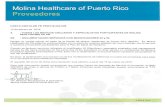 Instrucciones de Codificación - Molina Healthcare...Instrucciones de Codificación Modificador 25 Molina Healthcare de Puerto Rico (MHPR), de acuerdo a lo establecido por el contrato