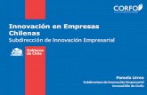 Innovación en Empresas Chilenas - AméricaEconomía€¦ · Ello basado en un mercado que considera un mercado de crecimiento estimado en un 20% anual para los próximos 10 ... Innovación