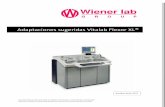 Adaptaciones sugeridas Vitalab Flexor XL - Wiener lab...administra@wiener-lab.com.ar 54-341-4329191 4 AMILASA 3 x 10 mL Código: 1021404 Preparación: Reactivo líquido listo para