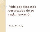 Voleibol: aspectos destacados de su reglamentación...Voleibol: aspectos destacados de su reglamentación Matías Mor Roig Matías Mor Roig Licenciado en Comunicación Social (UNLP)