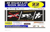 Reglament duatlón ciutat d'Alaior, 2017 - Lô Esport · 2017-03-28 · • Cadete 15 - 16-17 años • Júnior: 18-19 años • Sub 23: 20-23 años ... Hasta 09-04-2016 A partir