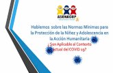 Hablemos sobre las Normas Mínimas para la Protección de la …asonacop.com/files/pdf/Presentacion_Normas_Minimas.pdf · 2020-06-04 · Normas Mínimas para la Protección de la