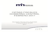 STAP: Cifras Fiscales febrero 2017.pdf · STAP: Cifras Fiscales Gobierno Central, Febrero 2017 CIFRAS FISCALES FEBRERO 2017 GOBIERNO CENTRAL Al mes de febrero Variación Interanual