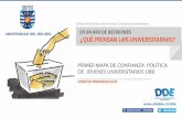 PRIMER MAPA DE CONFIANZA POLÍTICA DE JÓVENES …destudiantil.ubiobio.cl/dde_concepcion/wp-content/... · 2016-05-03 · Como Director vinculado directamente con el estamento estudiantil,