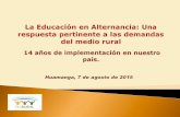 Huamanga, 7 de agosto de 2015 · 2020-01-25 · Resultados lamentables, a pesar de las mejoras. RESULTADOS ECE 2014 Nivel de Logro Comprensión Lectora Matemática Urbano Rural Urbano