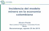 Incidencia del modelo minero en la economía colombiana · avalancha de IED, Colombia se lanzó por el camino del endeudamiento externo a partir de 2009. • Nos ganamos un baloto