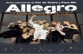 DescripcióN Del espectáculo - Cor de Teatre · Tras el éxito internacional de Operetta, la compañía de Banyoles (Girona) Cor de Teatre presenta su espectáculo Allegro, una propuesta