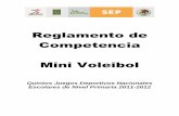 Reglamento de Competencia Mini Voleibolconadeb.conade.gob.mx/Documentos/Eventos/Eventos...Reglamento de Competencia -MINI VOLEIBOL- - 3 - Capítulo V Interrupciones y Demoras. 2 1