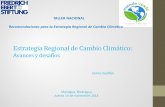 Estrategia Regional de Cambio Climático - FES America Central · agua potable, energía hidroeléctrica, agricultura (seguridad alimentaria), salud y la biodiversidad (terrestre