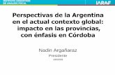 Perspectivas de la Argentina en el actual contexto global ...archivo.lavoz.com.ar/anexos/Informe/09/6532.pdfISAC Noviembre 2008 ISAC Diciembre 2008 ISAC Enero 2009 Nro Indice 142,5