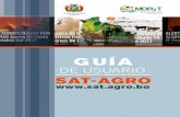 Estado Plurinacional de Bolivia - SAT AGROPECUARIO · 2018-09-14 · 5.2 Menú horizontal 8 5.3 Enlaces íconos de la Plataforma 11 6. Productos disponibles en la plataforma web SAT-Agro