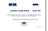 ENCUESTA DE POBLACIÓN ACTIVA DE CASTILLA …empleoyformacion.jccm.es/.../INFORME_EPA_1T10_rev.pdfLa tasa de actividad en Castilla-La Mancha durante el primer trimestre de 2010 se