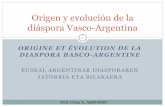 Origen y evolución de la diáspora Vasco-Argentina€¦ · Origen de los vascos. El caserío y los fueros Las migraciones a América (4) La Argentina: Independencia y estado, económica
