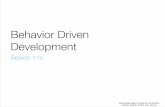 Behavior Driven DevelopmentBehavior Driven Development Sesión 11c Metodologías Ágiles de Desarrollo de Software Domingo Gallardo, DCCIA, Univ. Alicante Repaso de TDD • Práctica