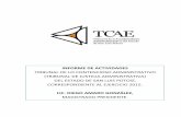 INFORME DE ACTIVIDADES - tcaeslp.gob.mxtcaeslp.gob.mx/transparencia/2015/informe2015.pdfINFORME DE ACTIVIDADES TRIBUNAL DE LO CONTENCIOSO ADMINISTRATIVO (TRIBUNAL DE JUSTICIA ADMINISTRATIVA)