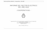 INFORME DEL SECTOR ELECTRICO DEL AÑO 2002 - … 2002.pdfDe la provincia se tiene datos de 59 cooperativas y 2 comunas que prestan los servicios de distribución de energía elØctrica,