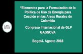 Presentación de PowerPoint - Gasnova · 2018-08-31 · Planteamiento Conceptual Los hogares que preparan alimentos con leña, madera o carbón de leña, según la Encuesta de Calidad