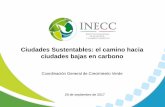 Ciudades Sustentables: el camino hacia ciudades …...1. Instituto Nacional de Ecología y Cambio Climático (INECC) Diseñar y aplicar indicadores para evaluar el crecimiento verde