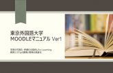 東京外国語大学 MOODLEマニュアル Ver1mdle.tufs.ac.jp/tufs_manual/Moodle Manual Ver1.pdf1. moodleを使う前に 1.1. moodleとは Moodleは、コンピュータを利用して教育・学習活動を支援するシステムです。インターネッ