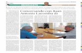 Conversando con Juan Antonio Lacomba (I) · 2020-06-18 · Cultura de la Junta de Andalucía que presidió Rafael Escuredo, en la que apenas aguantó un año. En 2006 recibió la