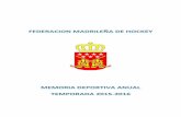 ÍNDICE - Federación Madrileña de Hockey · • División de Honor Masculina “B” 80 • Fase Ascenso a DHB 81 • División de Honor Femenina 82-83 ... • XII Copa de España