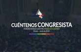 CUÉNTENOS CONGRESISTA · Rendición de Cuentas Representante a la Cámara por Bogotá Debates de control político, audiencias públicas y foros realizados. Debates 3 El equipo de
