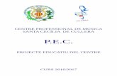 CENTRE PROFESSIONAL DE MÚSICA SANTA CECÍLIA DE CULLERA · centre professional de mÚsica santa cecÍlia de cullera p.e.c. projecte educatiu del centre curs 2016/2017