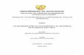 CARRERA DE ECONOMIA - UGrepositorio.ug.edu.ec/bitstream/redug/9330/1/Monografia... · 2019-05-15 · i universidad de guayaquil facultad de ciencias econÓmicas carrera de economia
