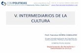 V. INTERMEDIARIOS DE LA CULTURA - compoliticas...V. INTERMEDIARIOS DE LA CULTURA T Prof. Francisco SIERRA CABALLERO Grupo Interdisciplinario de Estudios en Comunicación, Política