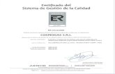 sde47faa072722b5f.jimcontent.com...Sistema de Gestión de la Calidad AENOR AŽienda Certificata ISO 9001 ER-071311996 AENOR, Asociación Española de Normalización y Certificación,