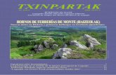 TXINPARTAK - Legazpiko Udala · primera vez una descripción detallada de los hornos de reducción de las ferrerías de monte, según un trabajo reali-zado en Galdakao (Orue-Etxebarria
