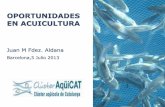 OPORTUNIDADES EN ACUICULTURA - Acuiplus€¦ · Producción de la pesca y la acuicultura en el mundo. (FAO). 2006 2007 2008 2009 2010 2011 (millones de toneladas) PRODUCCION Pesca