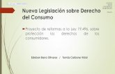 Nueva Legislación sobre Derecho del Consumo€¦ · del derecho del consumidor nacional. Esto pues hasta hoy en día, los roles del Sernac se encuentran limitados a: Educar; Informar;