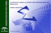 ESTADÍSTICA SOBRE LA ESTRUCTURA UNIVERSITARIA EN … · 2011-11-28 · Estadísticas sobre la Estructura Universitaria en Andalucía. Curso 2008-2009 INTRODUCCIÓN En cumplimiento