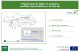 Programación de Riegos en Andalucía con Datos ... · PDF file Land Surface Analysis Satellite Applications Facility Imagen 2. La European Centre for Medium-Range Weather Forecasts