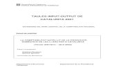 TAULES INPUT-OUTPUT DE CATALUNYA 2001 el input: la cuenta de producciأ³n y la cuenta de explotaciأ³n