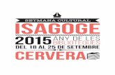 ANY DE LES BIBLIOTEQUES del 18 al 25 de setembre cervera · 2015-09-10 · El Govern de Catalunya ha aprovat la declaració de l’any 2015 com a Any de les Biblioteques, ... director