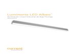 Luminaria LED Albeo - Current · Luminaria en montaje continuo C = Media y Final Dimensiones del Producto 4 pies: 8 pies 48.0 3.9 4.2 96.0 2.4 Configuración de la Tapa del Extremo