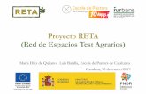 Proyecto RETA (Red de Espacios Test Agrarios)lifeclinomics.eu/wp-content/uploads/2019/03/Presentacio... · 2019-03-25 · R1. Edición de la Guía metodológica para la implementación