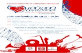 Lanzamiento de la Campaña Nacional · Lanzamiento de la Campaña Nacional Conservatorio Gilardo Gilardi (12 y 523 Tolosa, La Plata) PARA UN CAMBIO SALUDABLE 1 de noviembre de 2015
